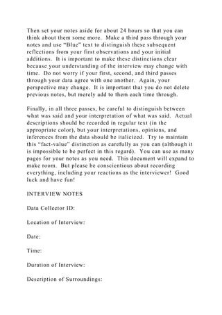SO308 Principles of Social ResearchData Analysis 4 Interview.docx