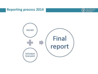 Reporting process 2014
 