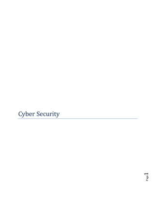 Page1
Cyber Security
 