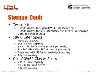 State of the OSU Open Source Lab | PDF