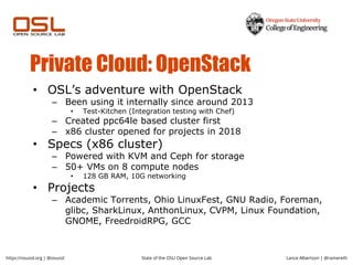 State of the OSU Open Source Lab | PDF