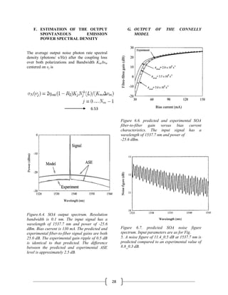 Performance of Semiconductor Optical Amplifier | PDF