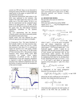 Performance of Semiconductor Optical Amplifier | PDF