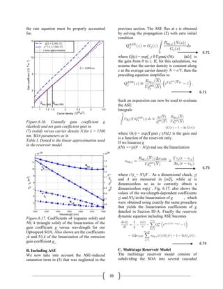 Performance of Semiconductor Optical Amplifier | PDF