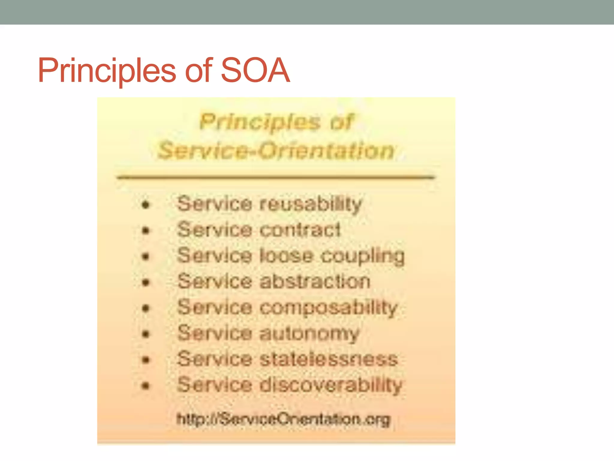 Principles of SOA
 