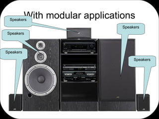 With modular applications Speakers Speakers Speakers Speakers Speakers 