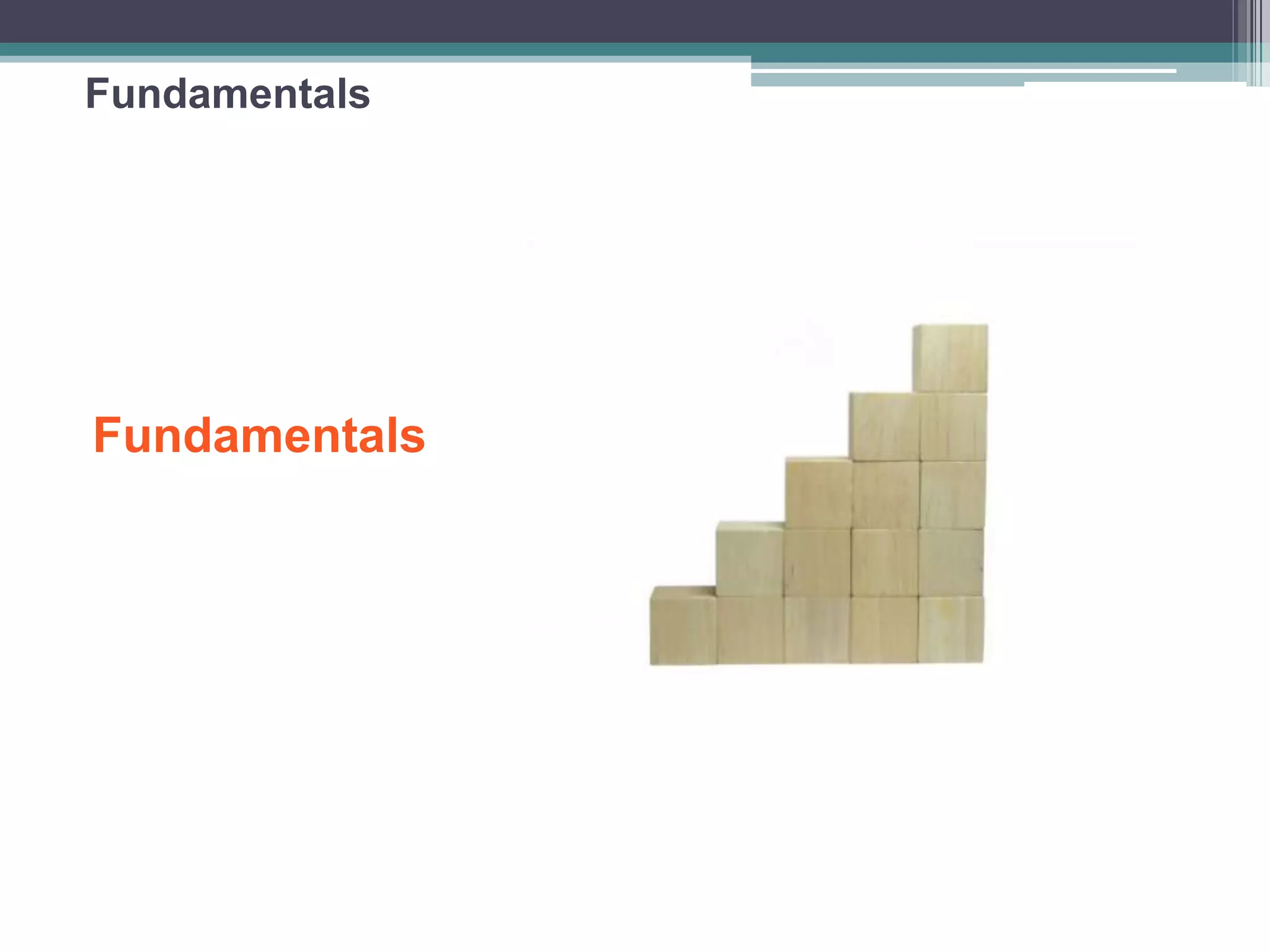 Fundamentals
Fundamentals
 