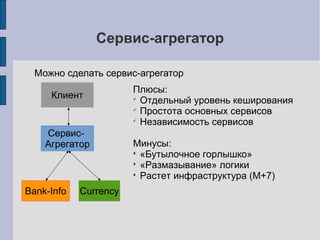 Инфраструктура растет быстро!
Для N сервисов нужно (как минимум):
1. N виртуалок (или серверов)
2. N девелоперских окружений
3. N тестовых окружений
4. N pre-production окружений
5. N баз данных
6. N скриптов выкладки
7. N мониторингов
Итого, как минимум:
N +1 => M + 7
где M — количество единиц инфраструктуры до внедрения нового сервиса
 