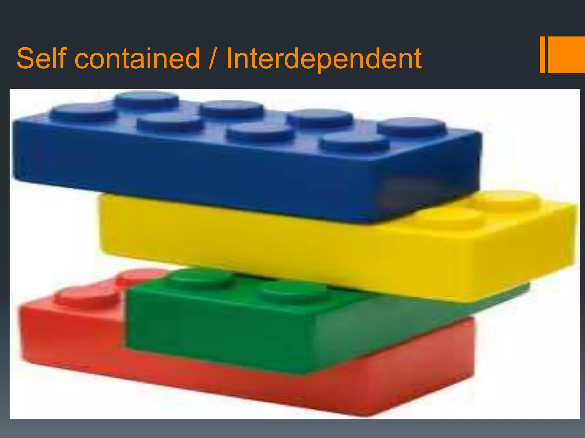 Self contained / Interdependent 