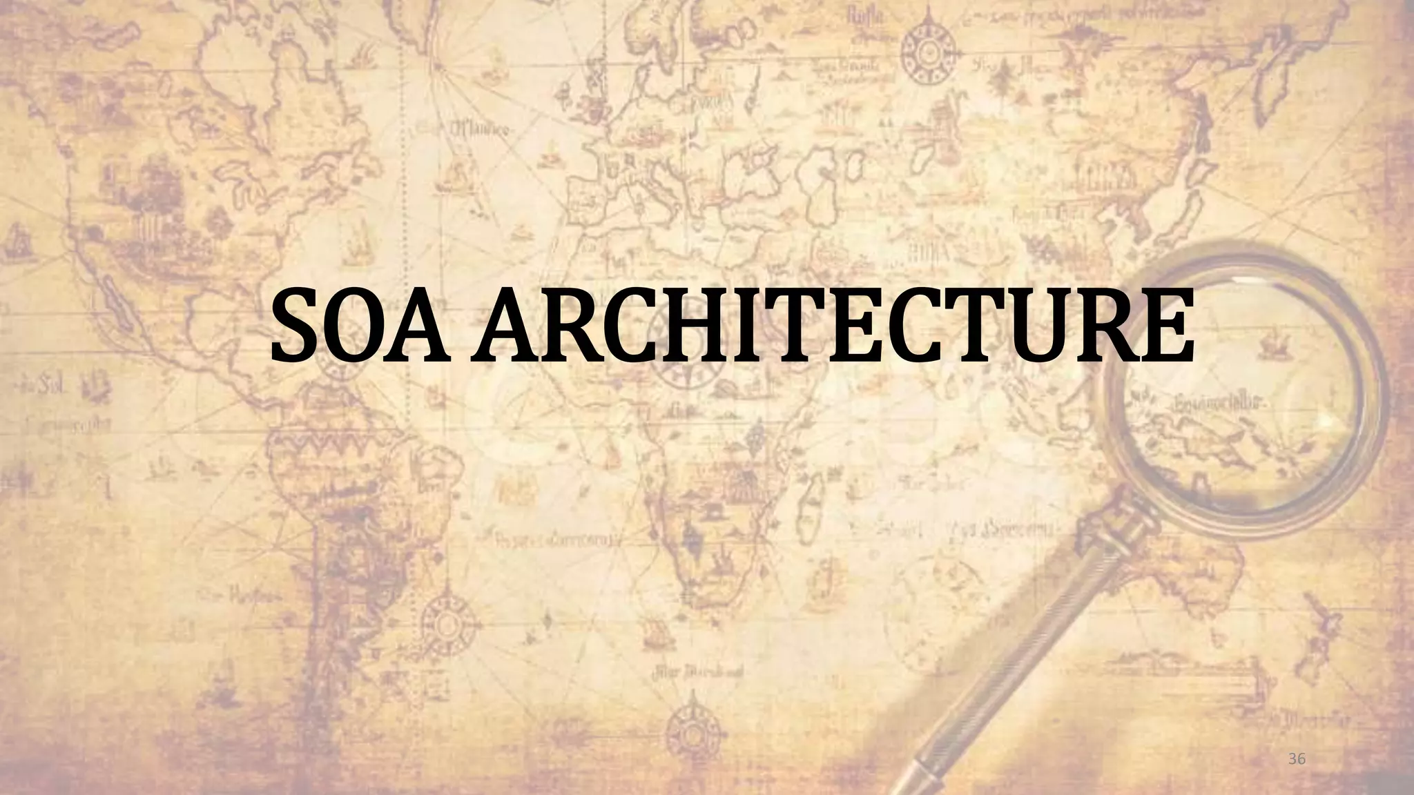 SOA ARCHITECTURE
36
 