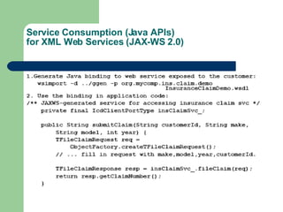 Service Consumption (Java APIs) for XML Web Services (JAX-WS 2.0) 