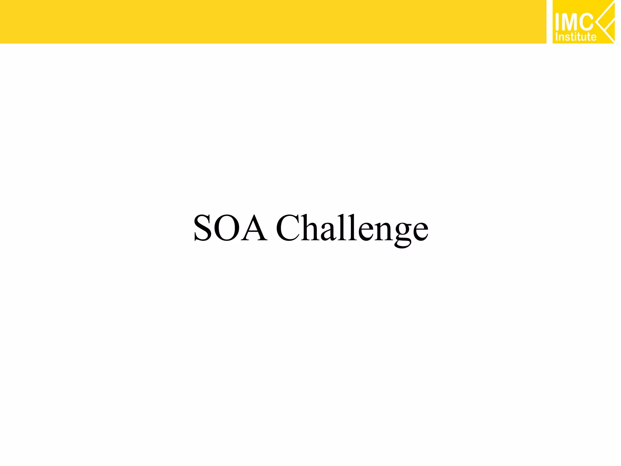 SOA Challenge
 