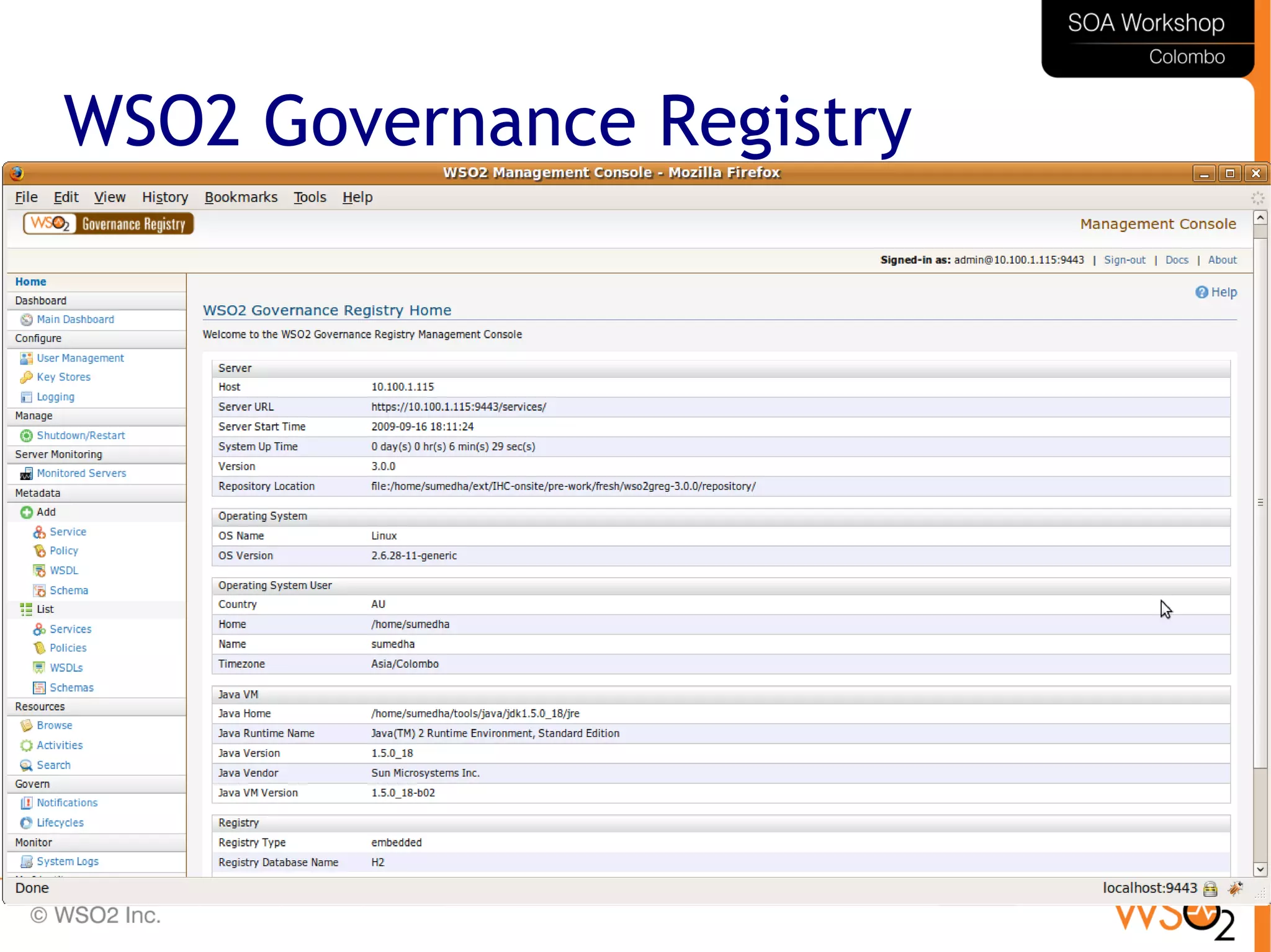 46
WSO2 Governance Registry
 