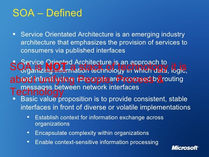 SOA in Financial Services SOA in Financial Services