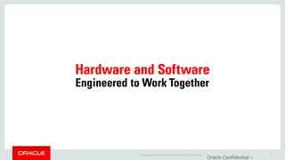 Copyright © 2014 Oracle and/or its affiliates. All rights reserved. 
Oracle Confidential – 50  