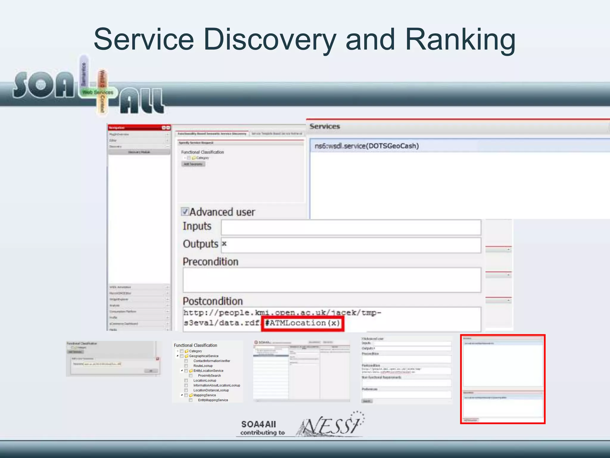 Service Discovery and Ranking
 