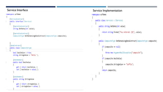 Service Interface

Service Implementation

 