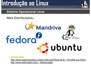 Sistema Operacional Linux

Mais Distribuições...




 + informações
   http://www.zegeniestudios.net/ldc/index.php?lang=pt-br – Escolha sua Distro
  http://www.distrowatch.com/ - Distribuições
 
