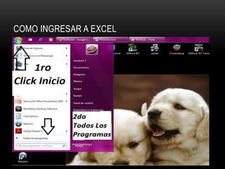 COMO INGRESAR A EXCEL
 