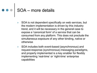 SOA - Enabling Interoperability And Business Agility March 2009