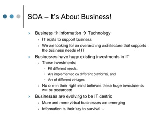 SOA - Enabling Interoperability And Business Agility March 2009