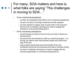 SOA - Enabling Interoperability And Business Agility March 2009