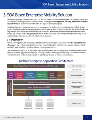 SOA Based Enterprise Mobility Solution - whitepaper | PDF