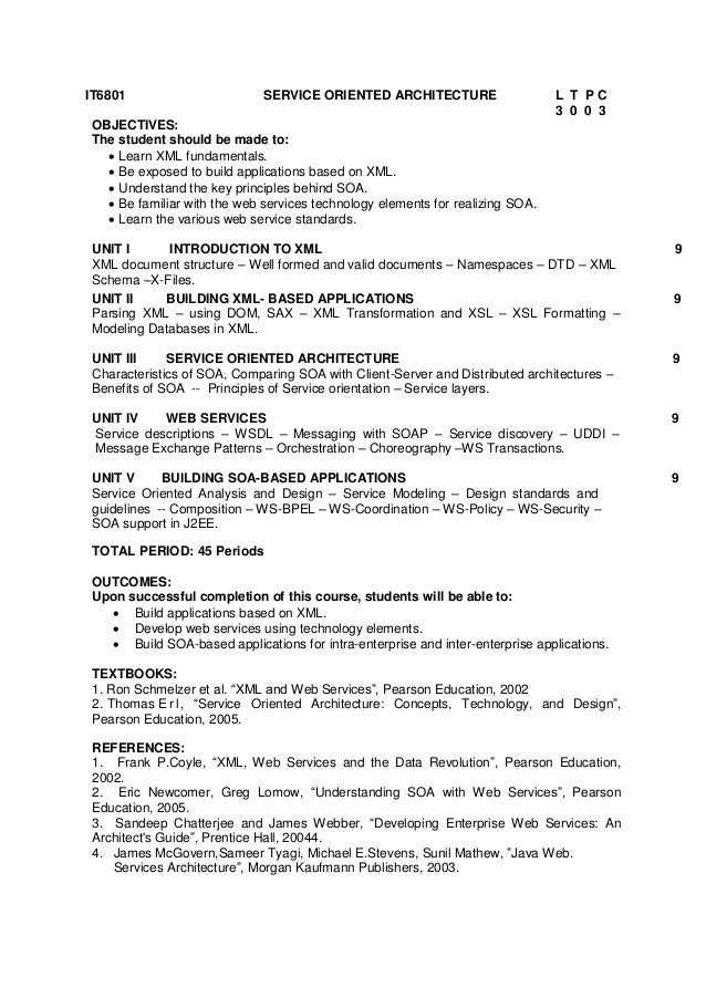 Literature review service oriented architecture