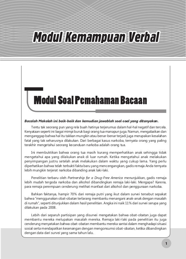 Soal Cpns Paket 1