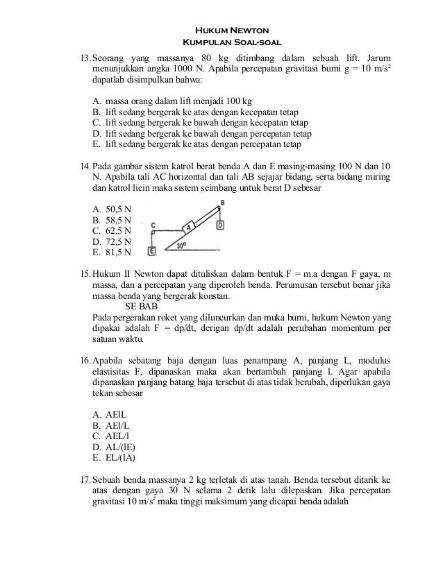 Contoh Soal Adjective Hukum Gravitasi Newton Kelas 10 - Bahas Soal