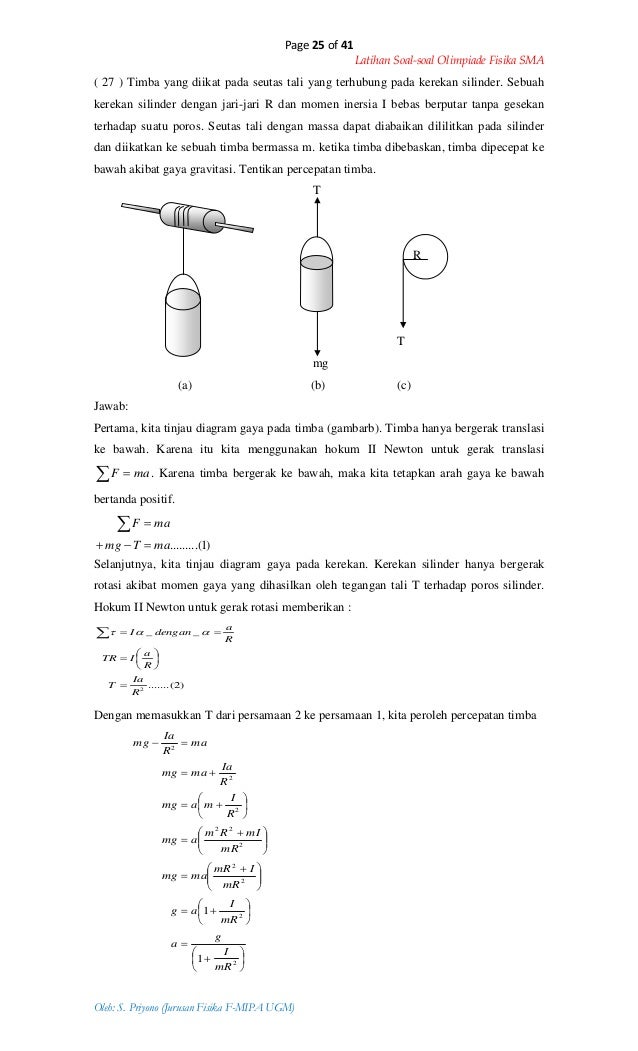Soal latihan-olimpiade-fisika-sma
