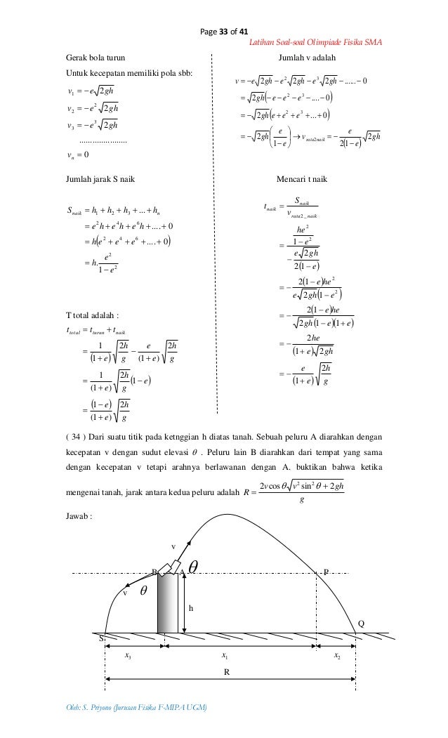 Soal latihan-olimpiade-fisika-sma