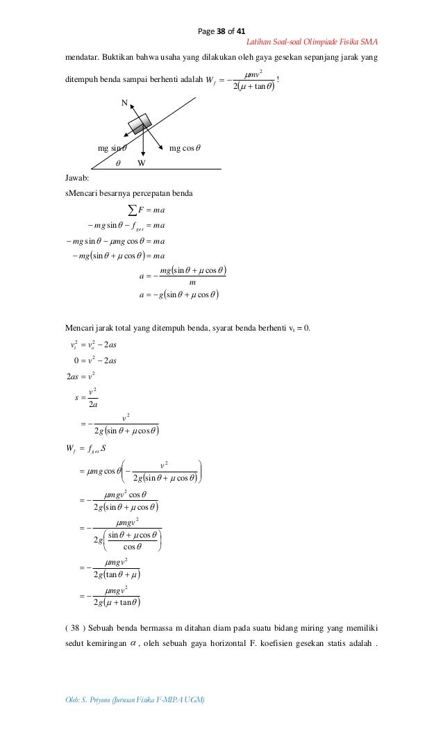 Soal latihanolimpiadefisikasma Soal latihanolimpiadefisikasma