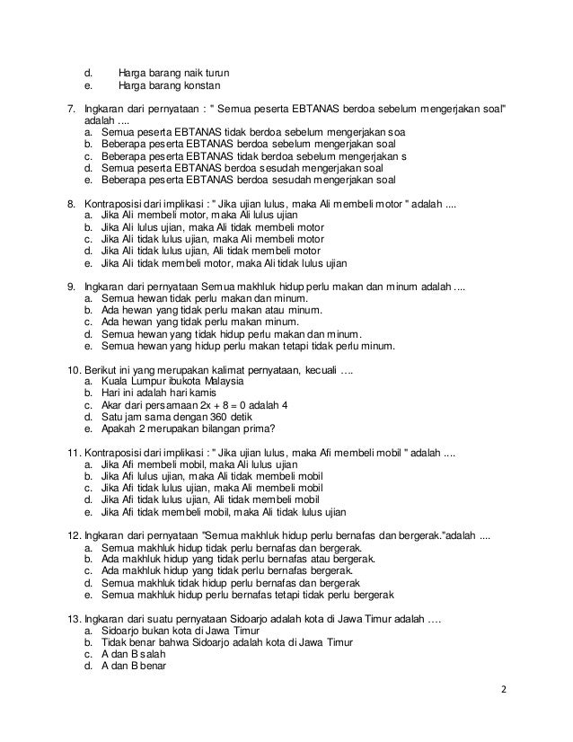 kelas soal sma matematika 1 ujian Soal semester matematika kelas 2 x sma akhir persiapan
