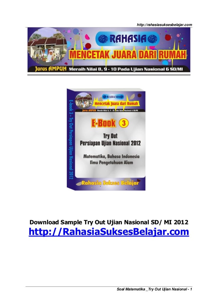 Soal Matematika UN SD 2012
