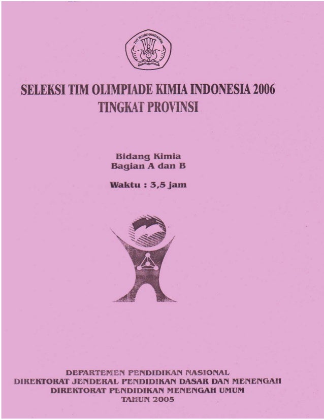 Soal Osn Kimia Tk Provinsi Tahun 2005