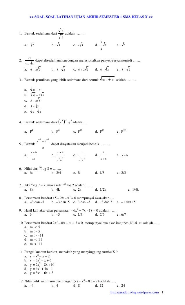 Soal soal-latihan-ujian-akhir-semester-1-sma-kelas-x1
