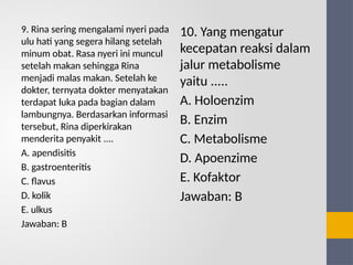 Ulu Rina Soal biologi kelas 12 SMA kurikulum merdeka | PPTX