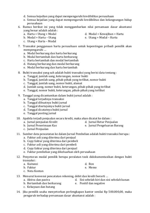 Soal teorikejuruanakuntansi paketa20082009 Soal teorikejuruanakuntansi paketa20082009