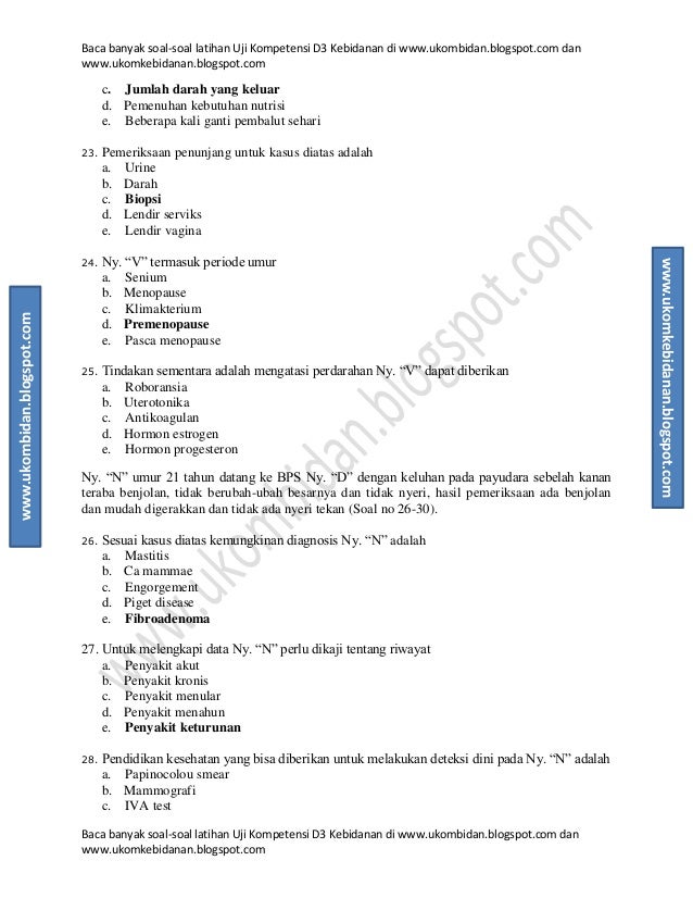 Soal ujikompetensibidan201820192020202120222023