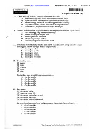 Dipindai http://urip.wordpress.com # Kode Kode Geo_IPS_SA_78 # Halaman 9
 