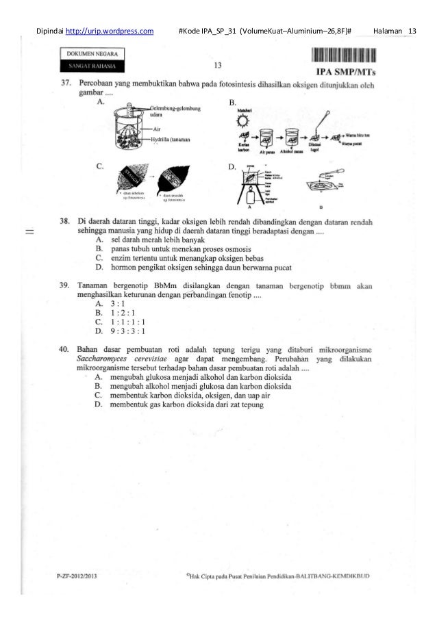 Soal un-ipa-smp-kode-ipa sp-31-volumekuate28093aluminiume28093268f