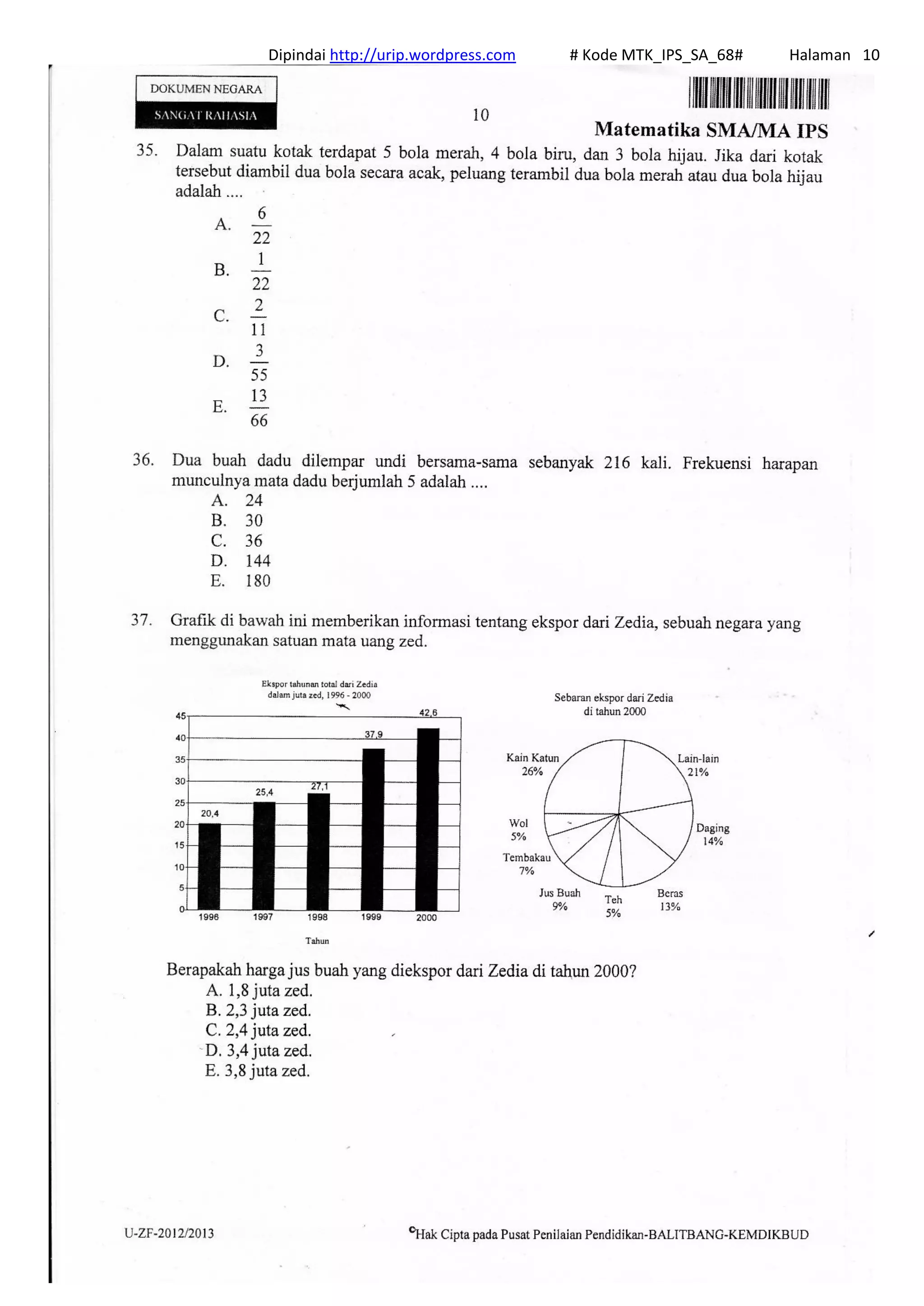 Dipindai http://urip.wordpress.com # Kode MTK_IPS_SA_68# Halaman 10