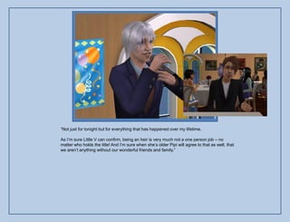 “Not just for tonight but for everything that has happened over my lifetime.

As I‟m sure Little V can confirm, being an heir is very much not a one person job – no
matter who holds the title! And I‟m sure when she‟s older Pipi will agree to that as well, that
we aren‟t anything without our wonderful friends and family.”
 