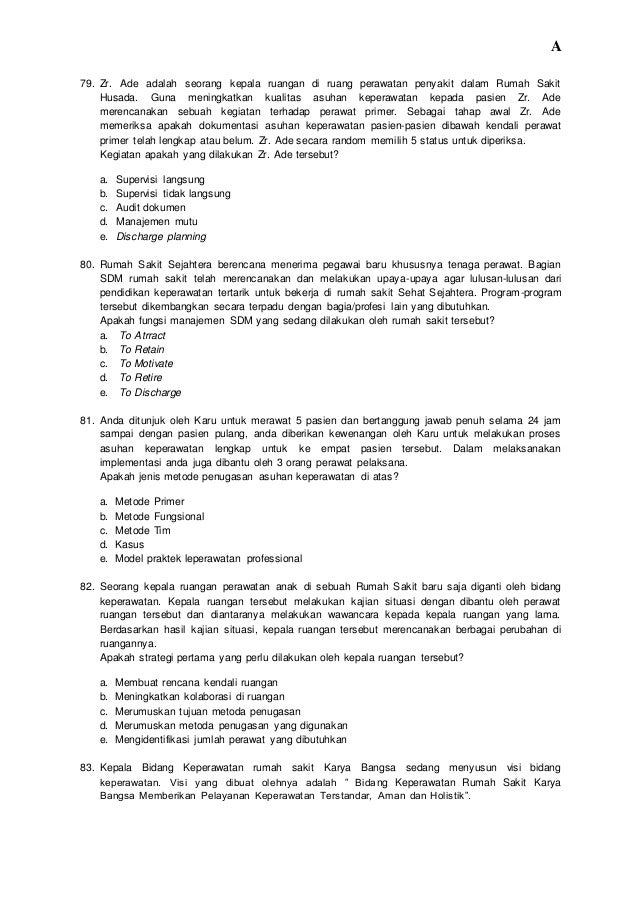 Pertanyaan Tentang Keperawatan Profesional Cara Golden