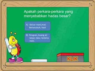 Perkara yang menyebabkan hadas besar