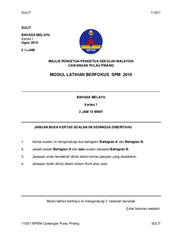 Contoh Soalan Latihan Matematik Spm - Selangor j