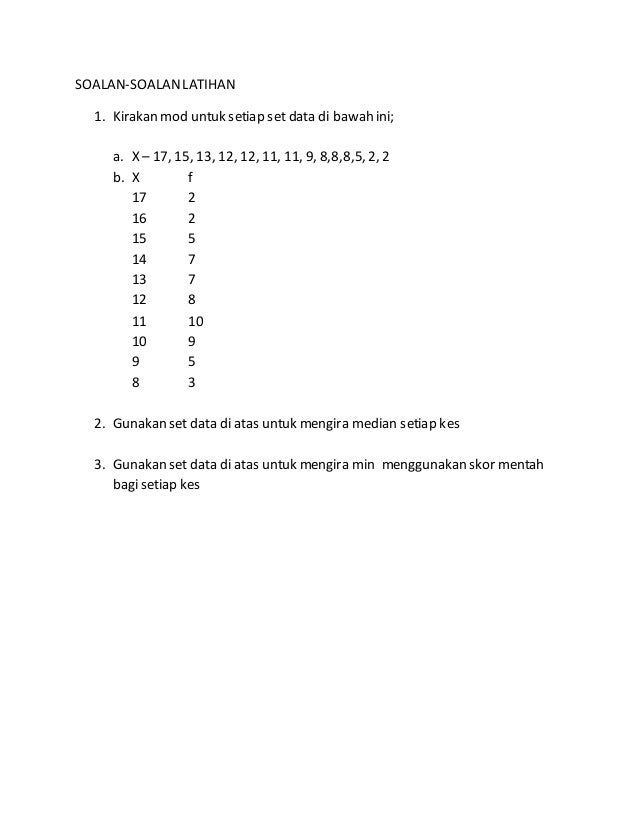 Soalan Latihan Nota