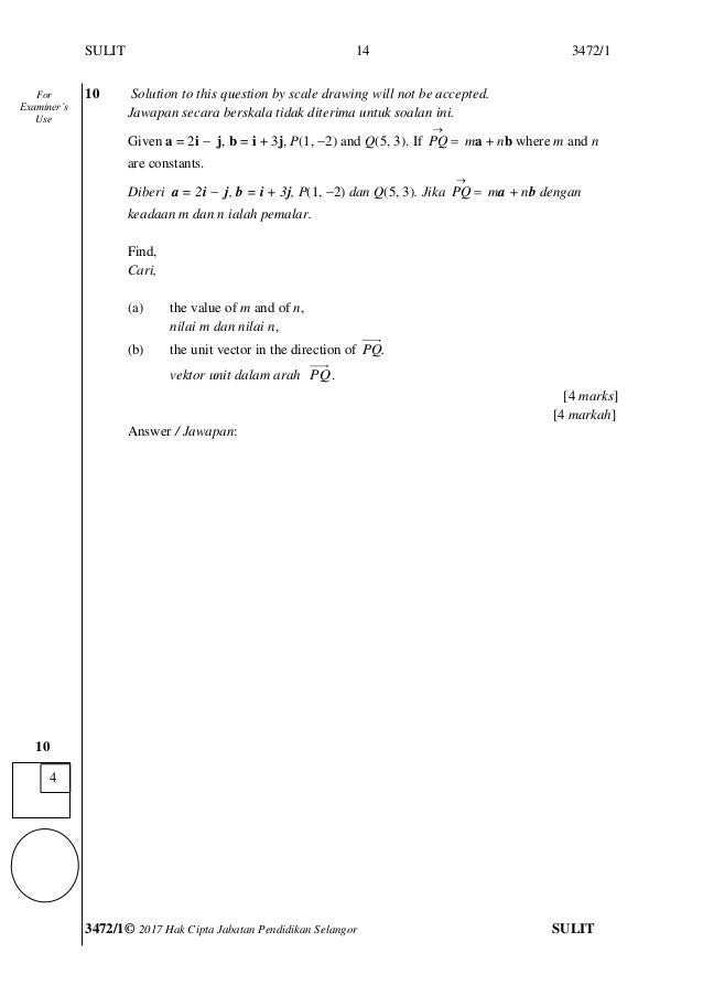 Kertas Soalan k1 spm 2017