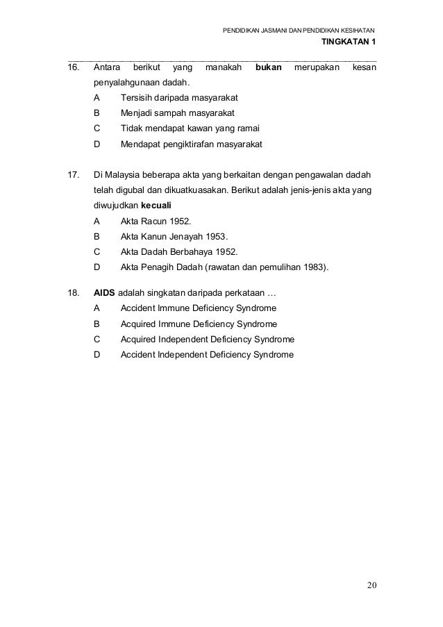 Soalan pjpk-tingkatan-1